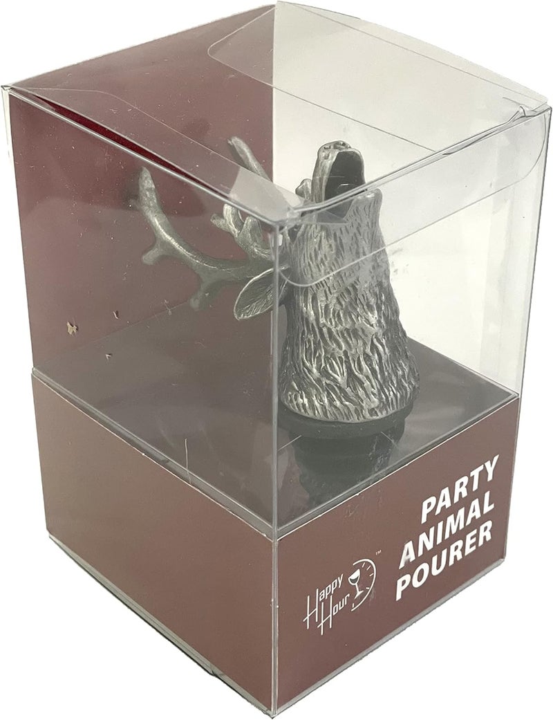 Happy Hour Majestic Stag Head Wine Pourer - Stopper, Aerator, and Perfect Pourer - Image 3